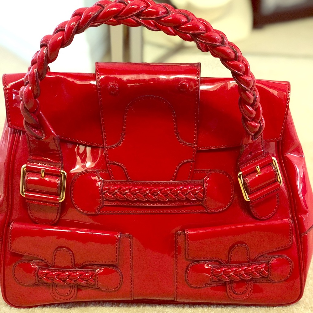 Authentic Valentino red handbag